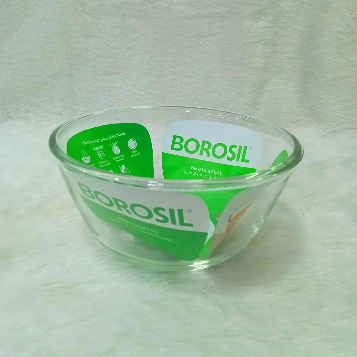 AM6207 Borosil Oven & Microwave Safe Glass Bowl - 1.5 Ltr - Image 3