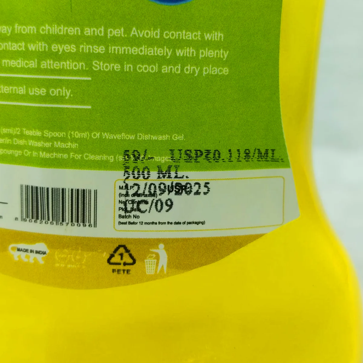 AM6217 Waveflow Dish Wash Liquid - 500ml - Image 5