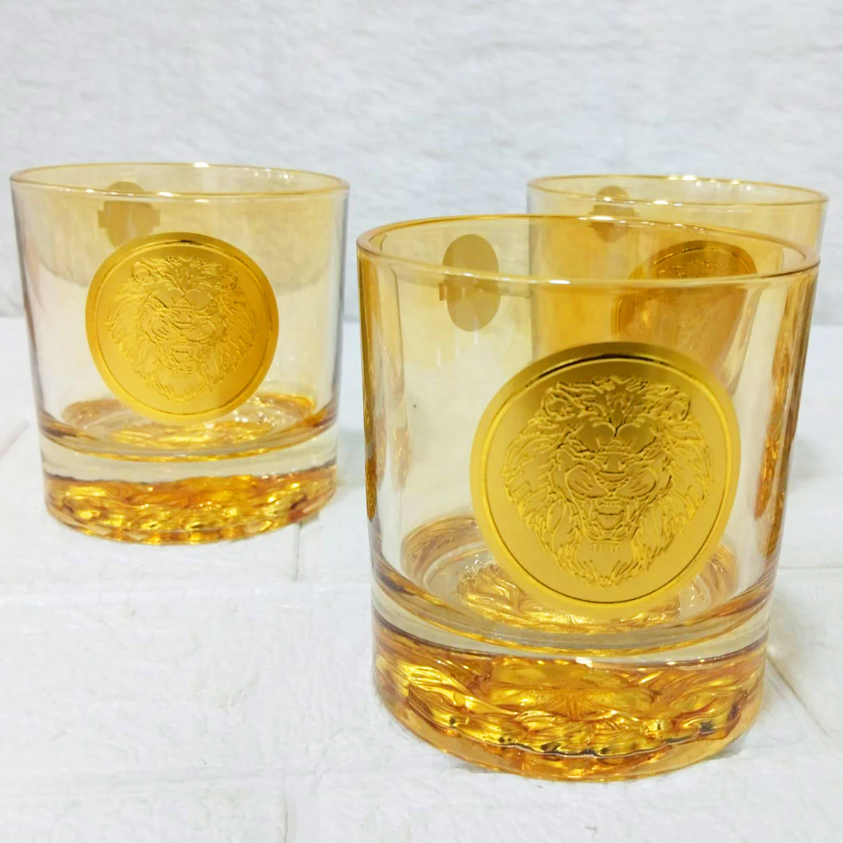 AM6274 Golden Lion Glass 6 pcs (Each 360ml) - Premium Luxury Drinkware - Image 7
