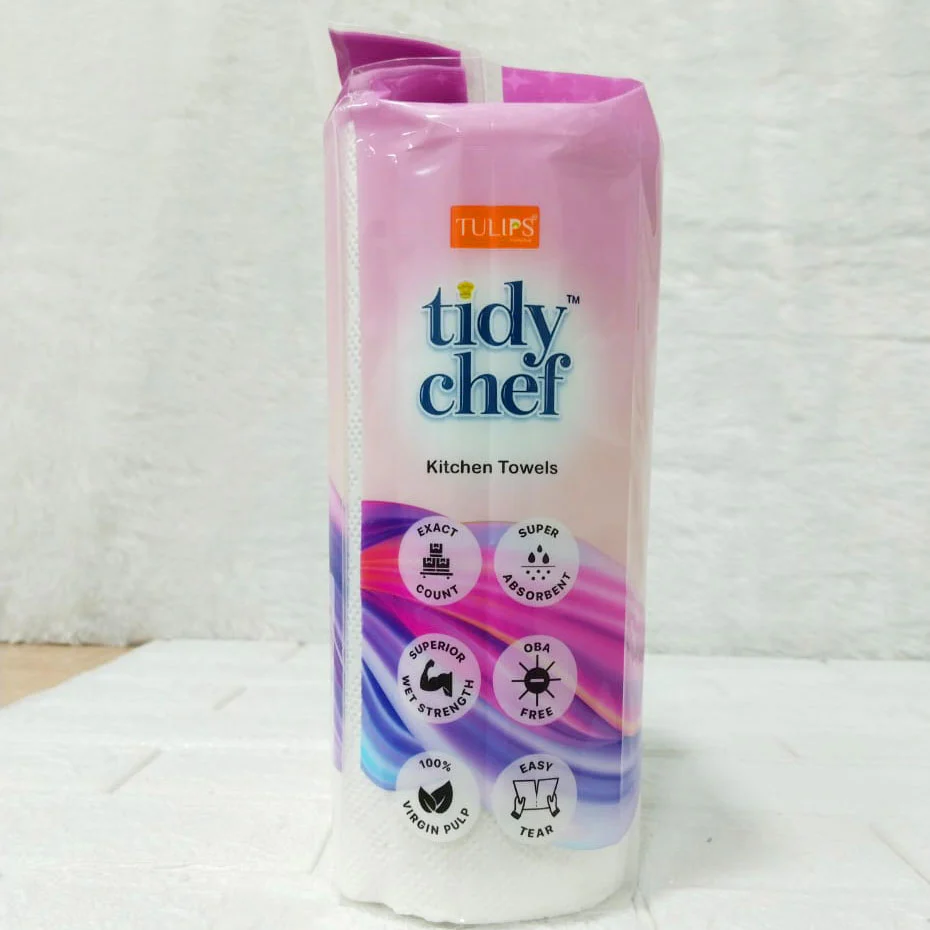 AM6285 Tulips Tidy Chef Kitchen Towels – Pack of 2 Rolls - Image 8