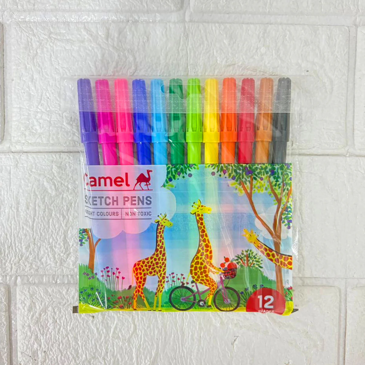 AM6292 Camel Bold Sketch Pens 12 Shades (Multicolor) - Image 3