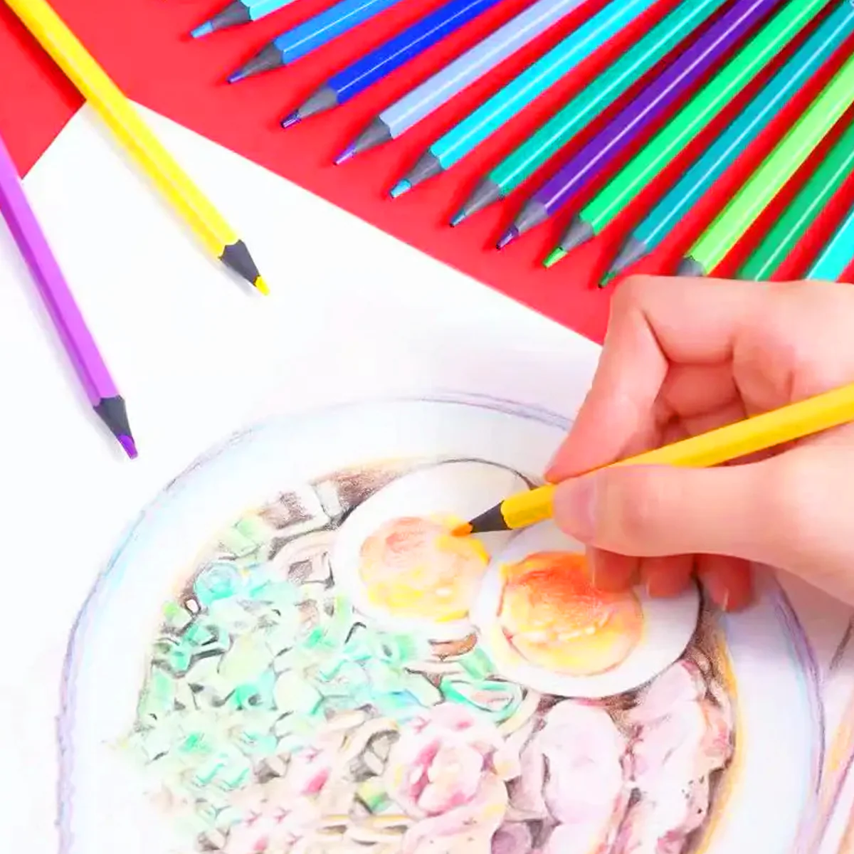 AM6317 12 Pcs Coloring Pencils Set - Color Pencil for Kids - Image 4