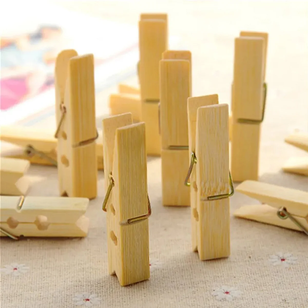 AM6349 Multipurpose Wooden Heavy Clip - 6.1x1.1cm (20 Pc) for Clothespin - Image 3