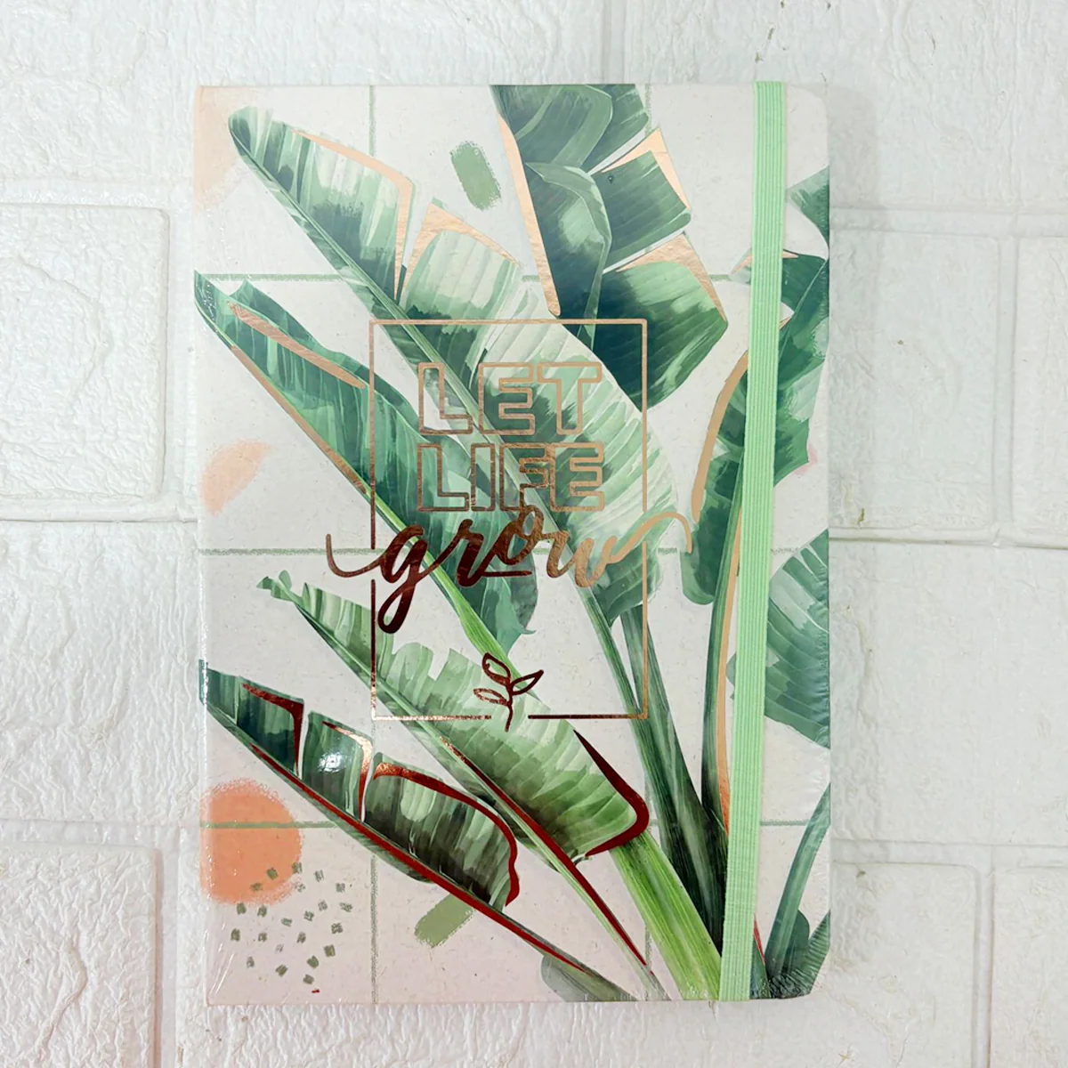AM6367 Mix Design A5 Notebook Diary With Elastic Band - Image 2