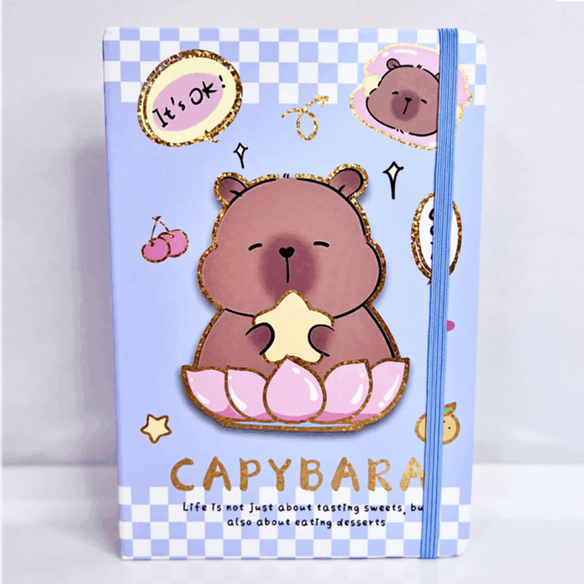 AM6367 Mix Design A5 Notebook Diary With Elastic Band - Image 4