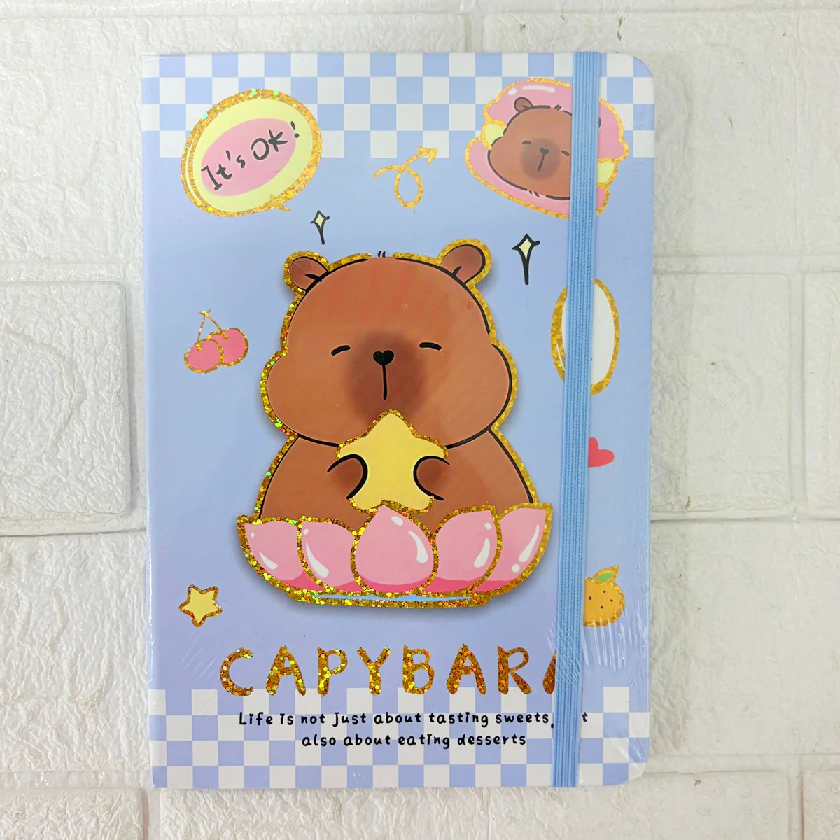 AM6367 Mix Design A5 Notebook Diary With Elastic Band - Image 5