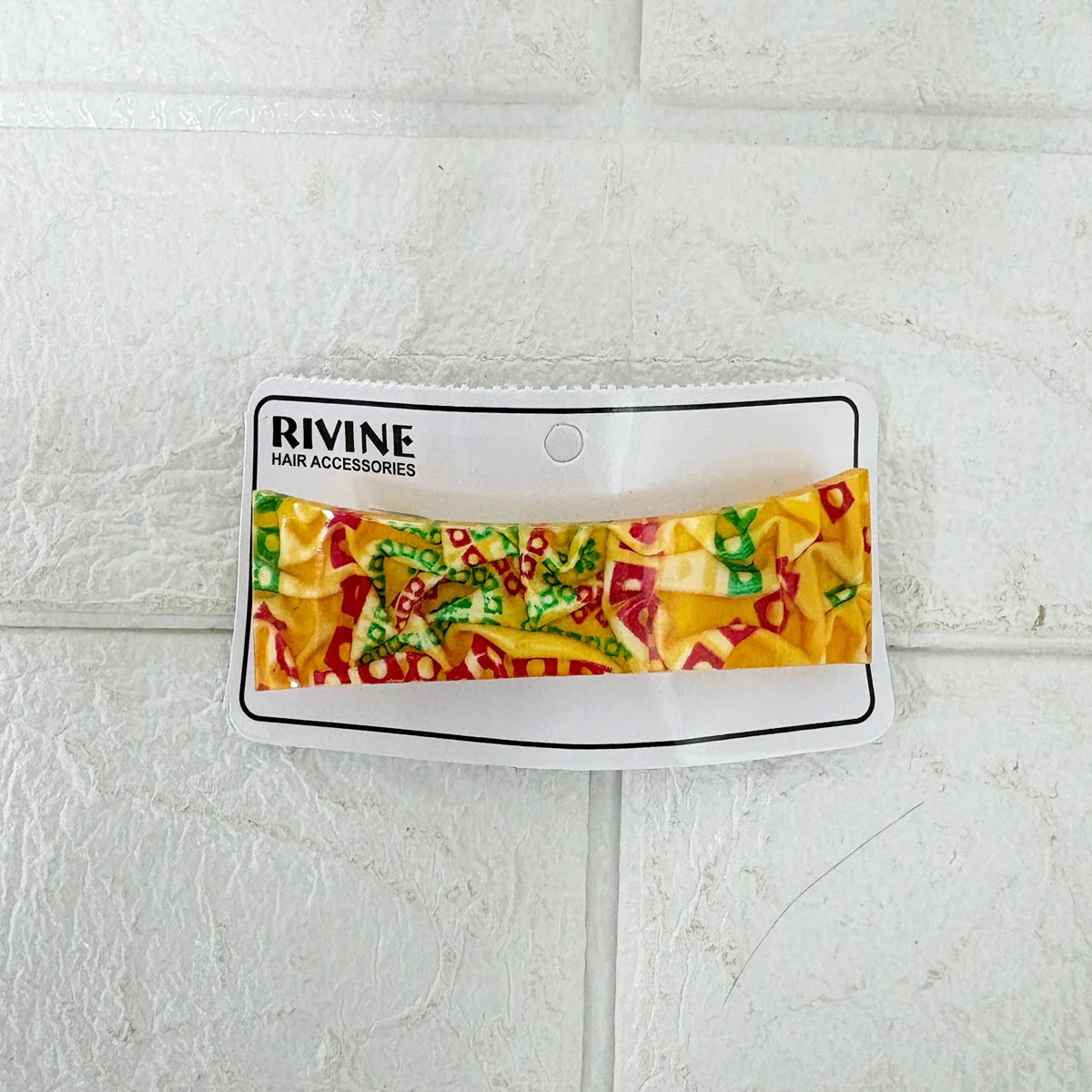 AM6386 Mix Design Printed Fabric Hair Clip - 1pc - Image 4