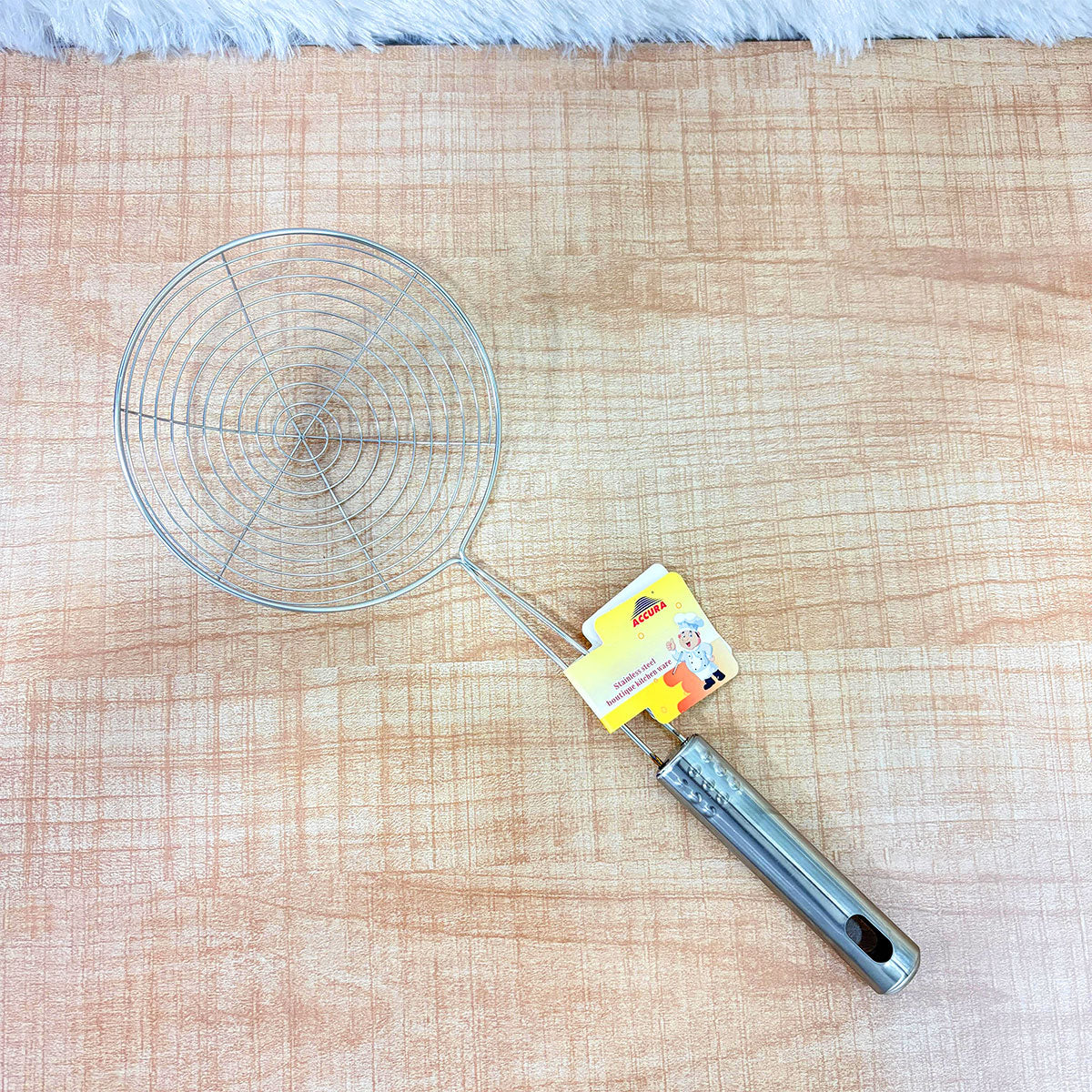 AM6471 Stainless Steel Strainer Deep Fry Jhara for Frying - 14inch - Image 3
