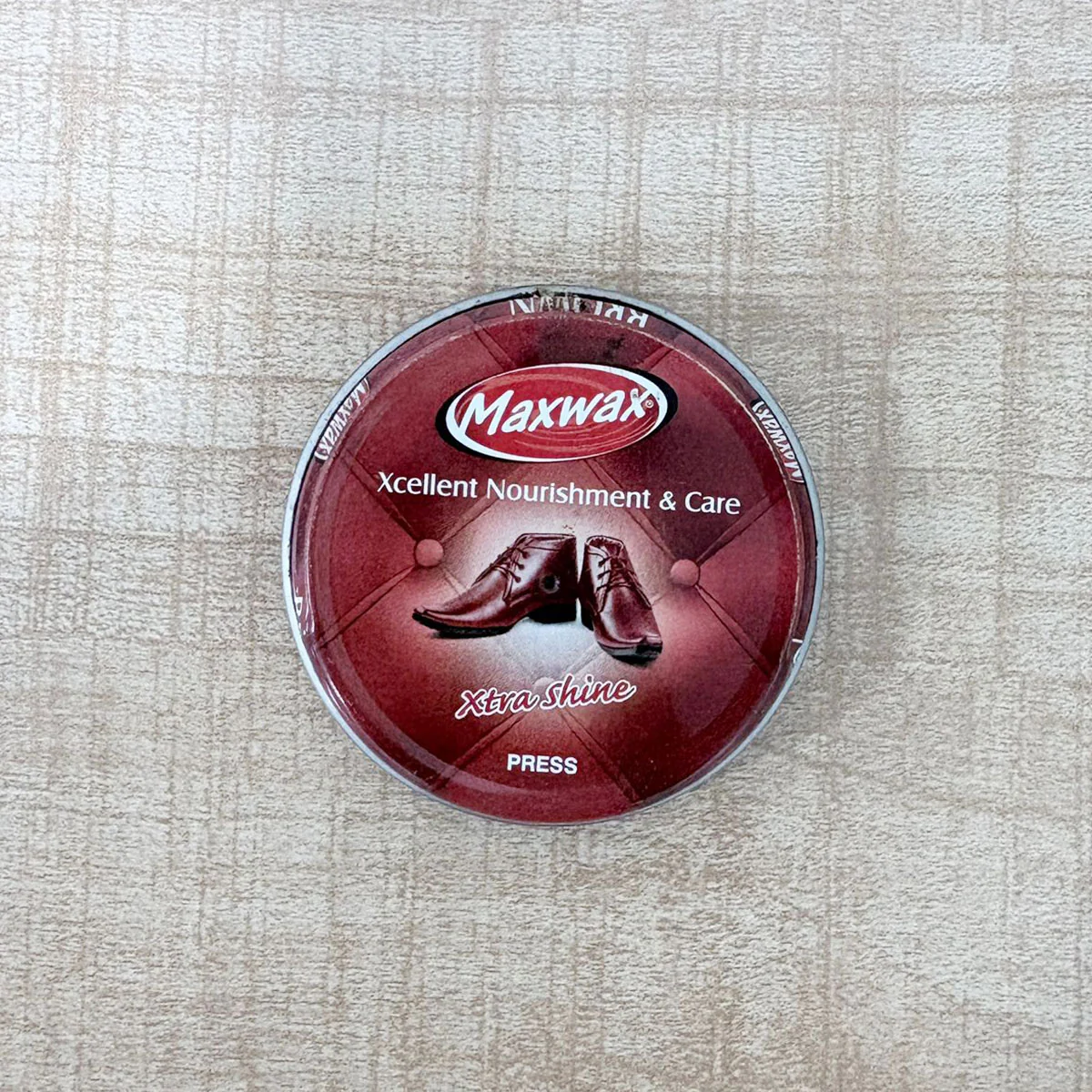 AM6495 Maxwax Xtra Shine Paste Shoe Polish - Brown (15g) - Image 3