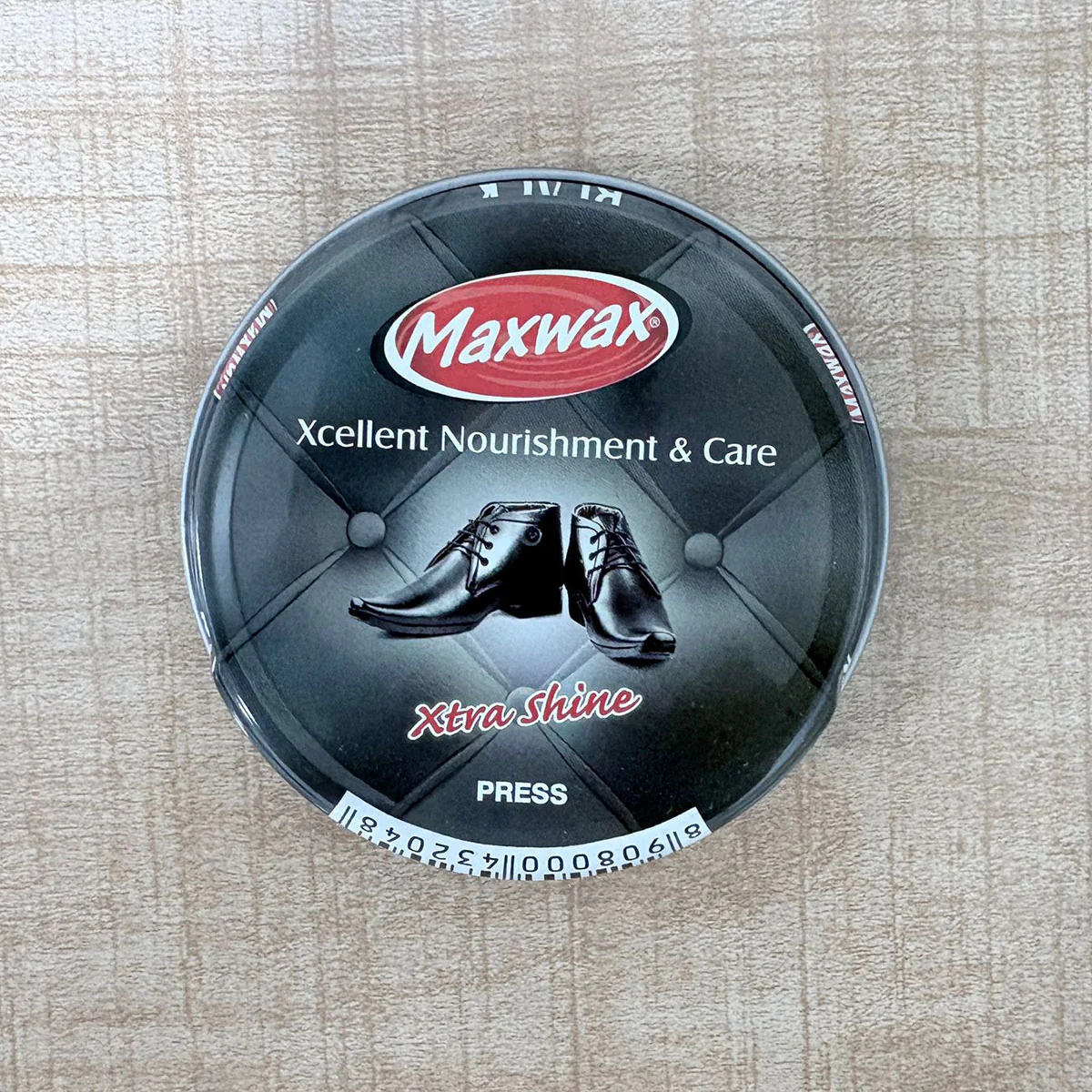 AM6498 Maxwax Xtra Shine Paste Shoe Polish - Black (40g) - Image 3