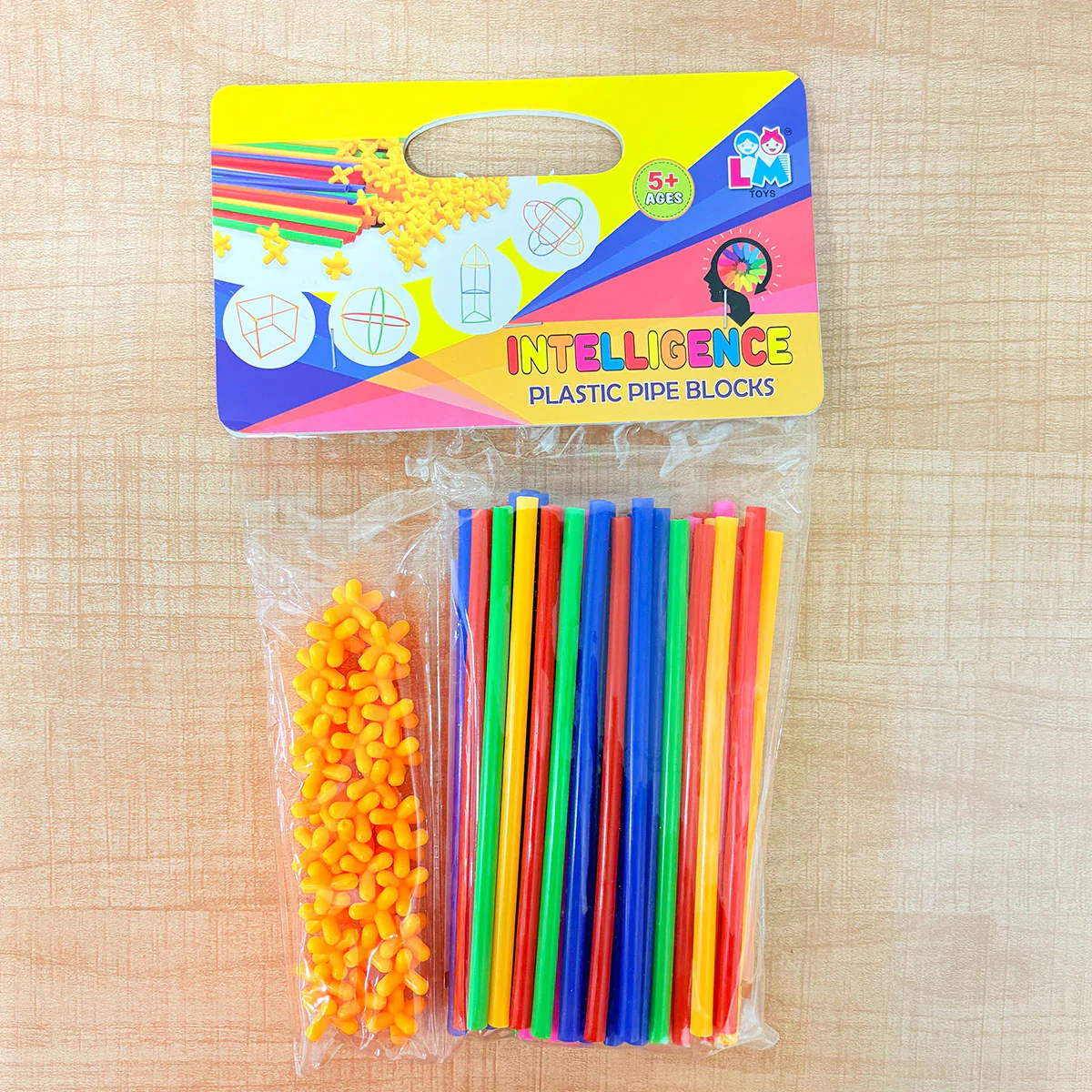 AM6514 Intelligence Plastic Pipe Blocks & Connectors Construction Set for Ages 5+ - Image 3