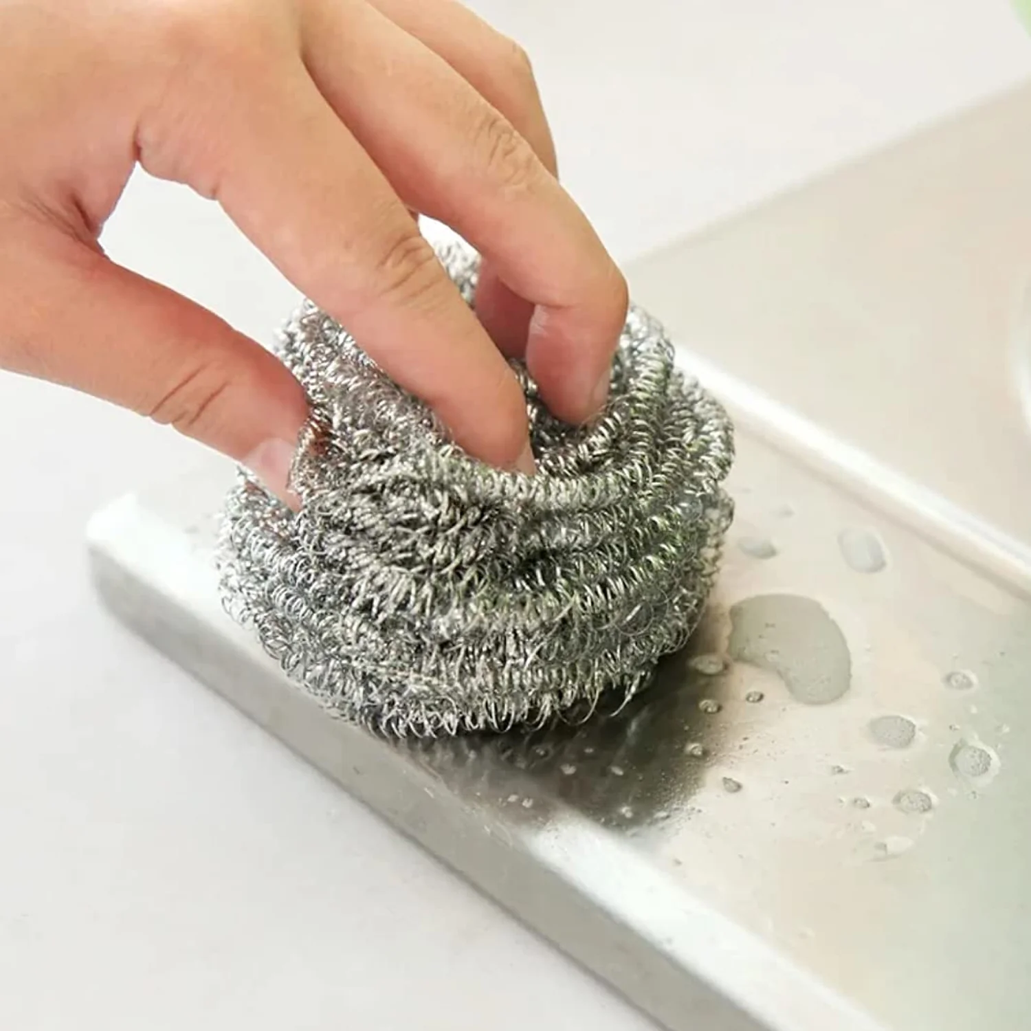 AM6720 Stainless Steel Cleaning Scrubber (Pack Of 1) - Image 2