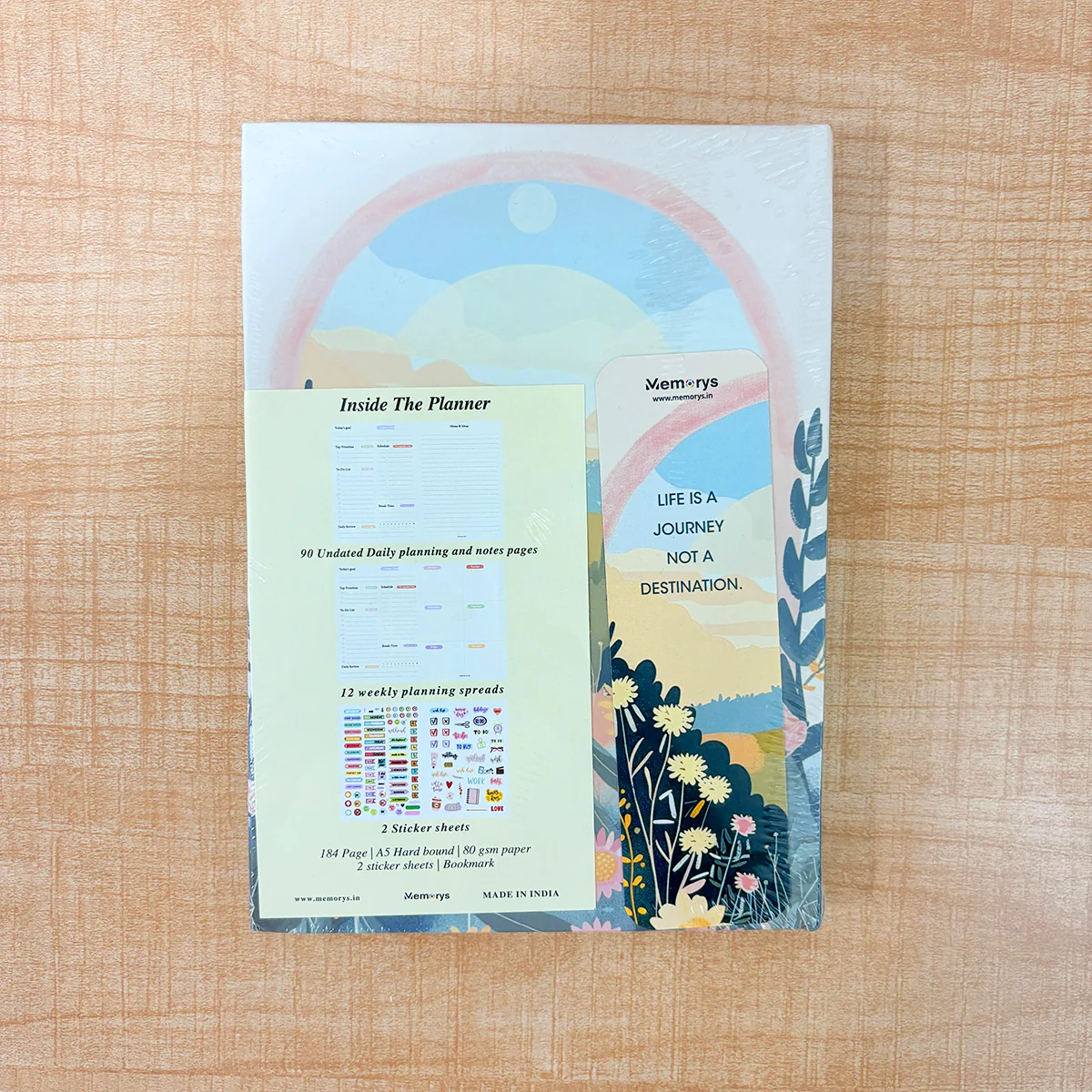 AM6627 Mix-Design A5 Daily Planner Notebook - 1pc - Image 4