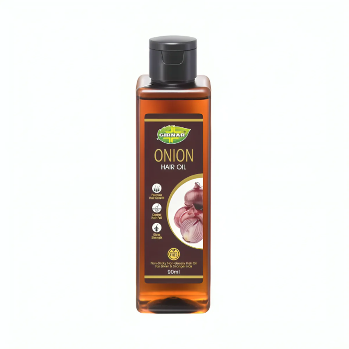 AM6670 Girnar Onion Hair Oil (90ml) with Comb Applicator – Promote Growth & Control Hair Fall - Image 2