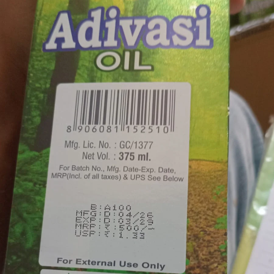 AM6672 Girnar Adivasi Herbal Hair Oil (with 100ml Free Lauki Shampoo) - 375ml - Image 4