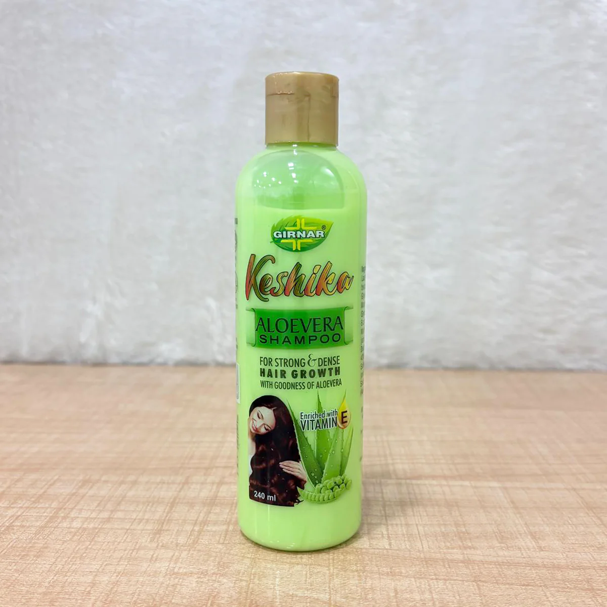 AM6679 Girnar Keshika Aloevera Shampoo for Hair Growth & Density (240ml) - Image 2