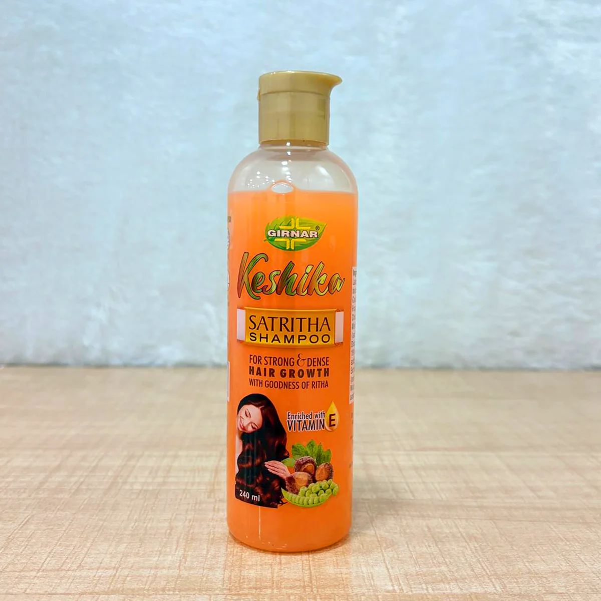 AM6681 Girnar Keshika Satritha Shampoo with Ritha & Vitamin E (240ml) - Image 2