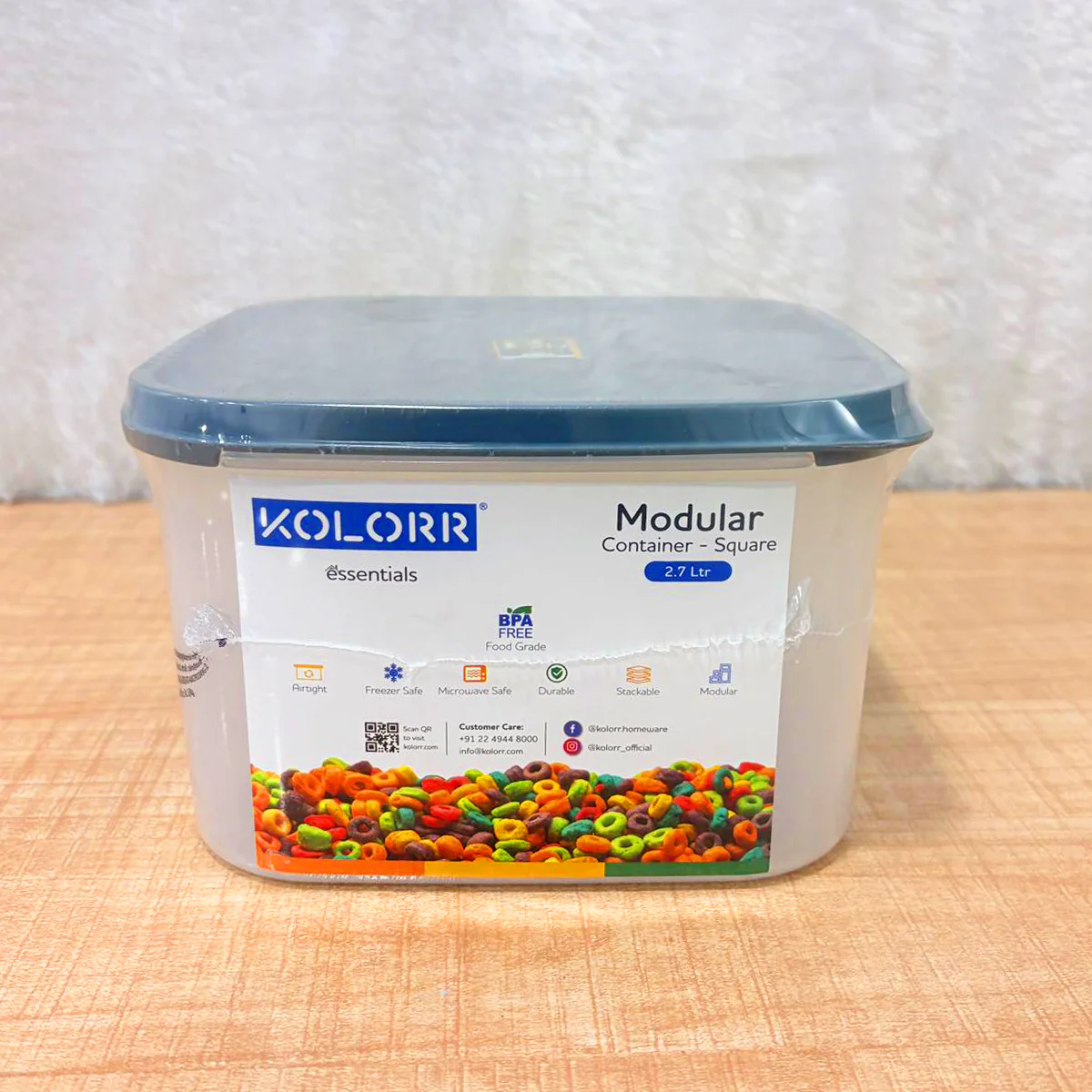 AM6745 KOLORR Modular Square Storage Container - 2.7 Ltr