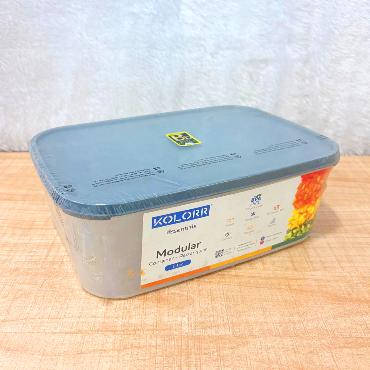 AM6750 Kolorr Essentials Modular Rectangular Storage Container - 5 Ltr - Image 3