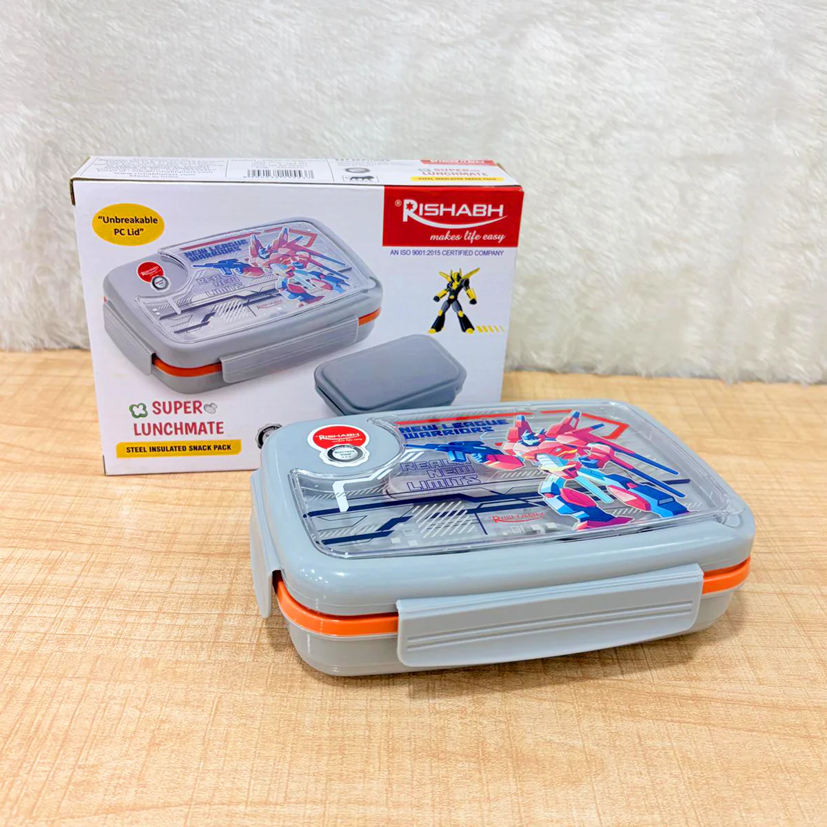 AM6759 Rishabh Super Lunchmate Steel Insulated Snack Pack with Unbreakable PC Lid - Image 2