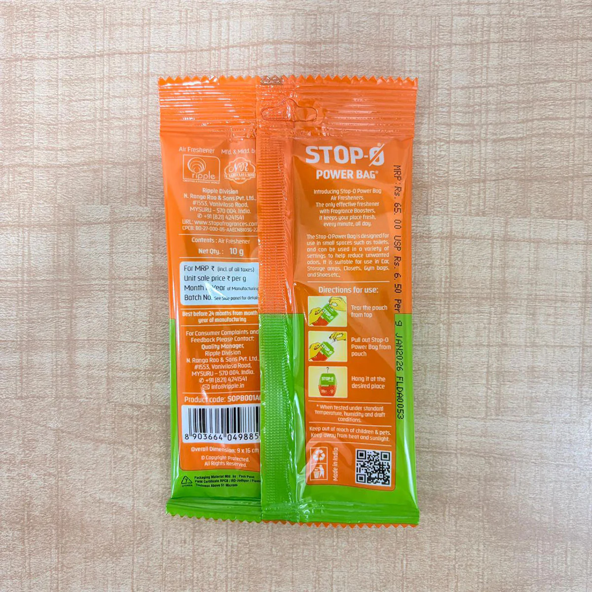 AM6770 Mix-Flavor Stop-O Power Bag - Air Freshener (Pack Of 1) - Image 6