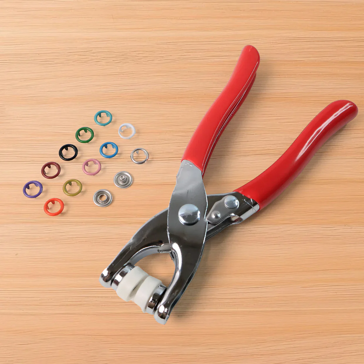 AM6823 Heavy Duty Snap Button Grommet Tool Colourful Clip Kit (1 Set) - Image 5
