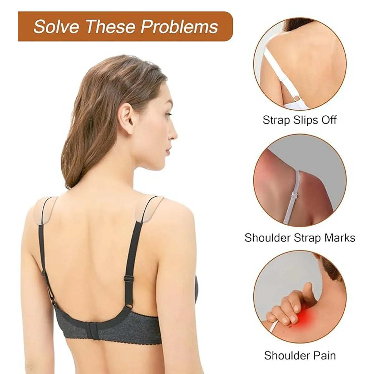 AM6864 Silicone Bra Strap Comfort Pads – 1 Pair Non-Slip Shoulder Cushions - Image 4