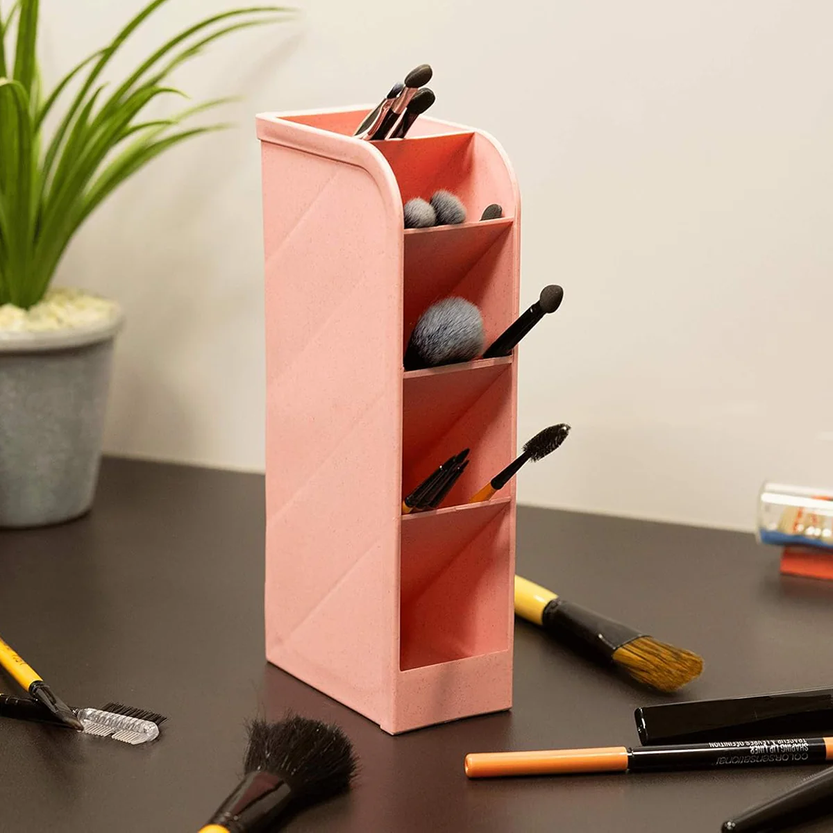 AM6868 Multi-Purpose 4-Slot Plastic Desk Organizer and Pen Stand - Image 2
