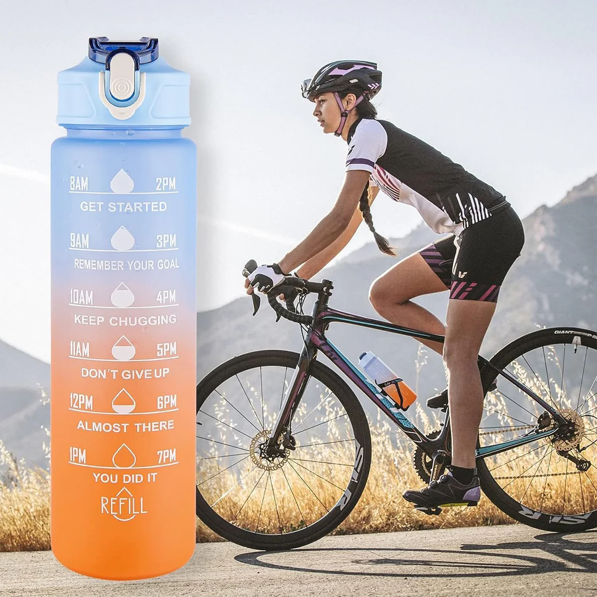 AM6883 Motivational Sports Water Bottle 900ml - Image 4