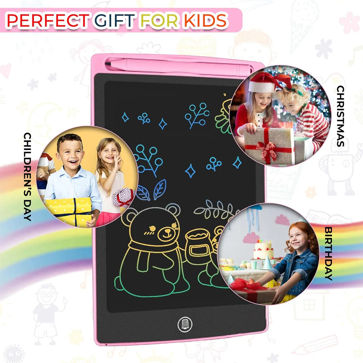 AM6885 Accura ACC-6363 Multi-Color LCD Digital Slate for Writing and Practice - Image 3