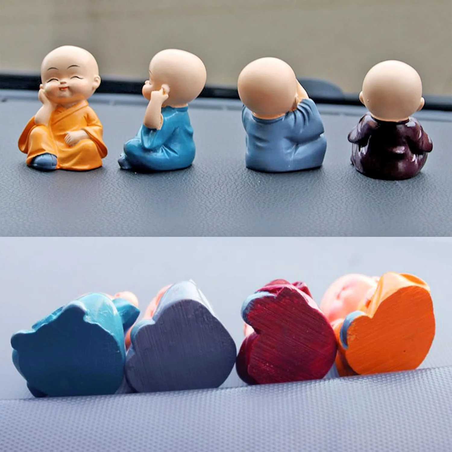 AM6886 Baby Monk Buddha Statue - Pack Of 4pc - Image 4