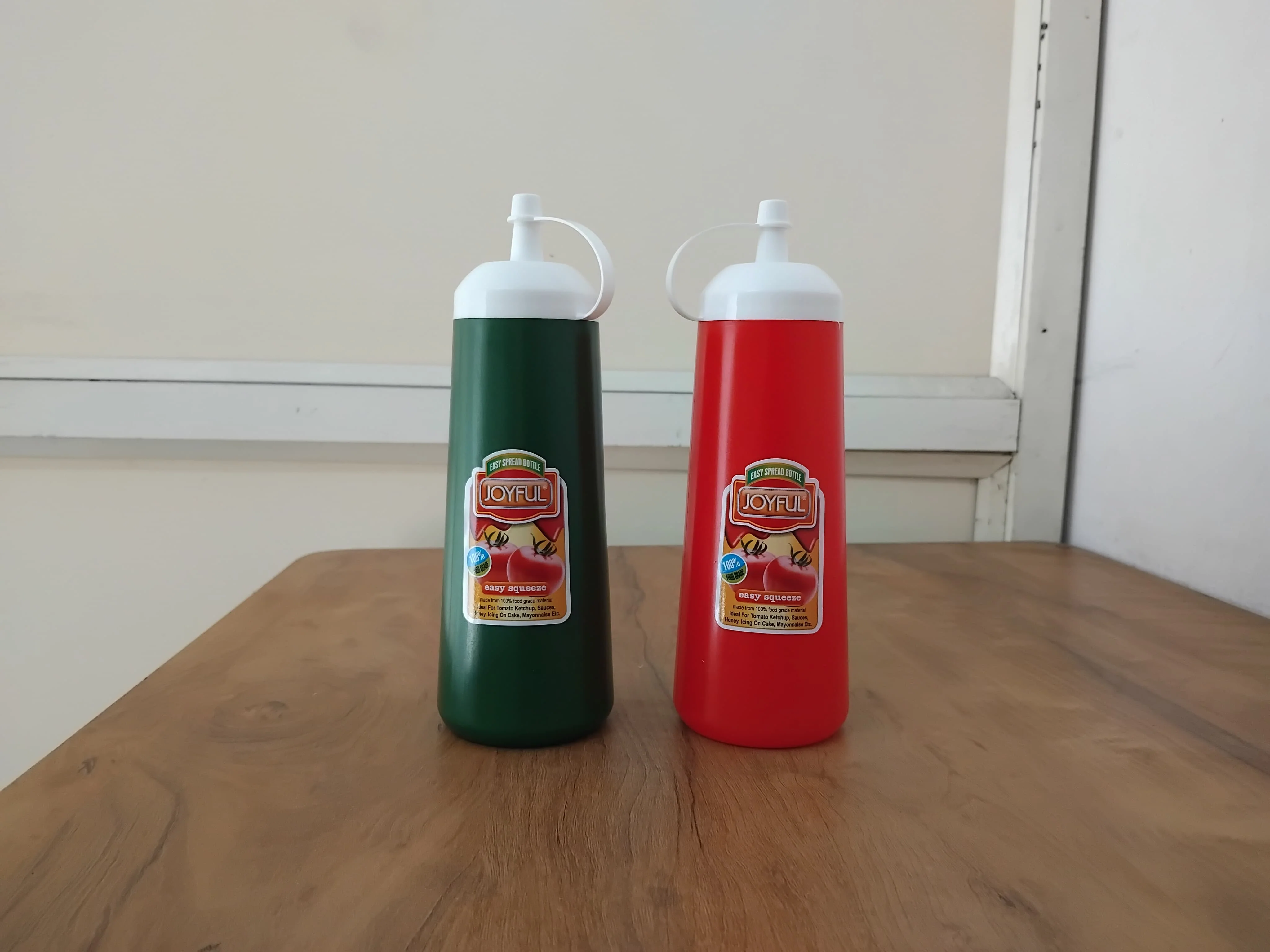 AM3282 Joyful Ketchup Tomatina bottles Color & Availablity As Per Stock Plastic Set Of 2 Piece - Image 3