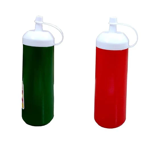 AM3282 Joyful Ketchup Tomatina bottles Color & Availablity As Per Stock Plastic Set Of 2 Piece - Image 4
