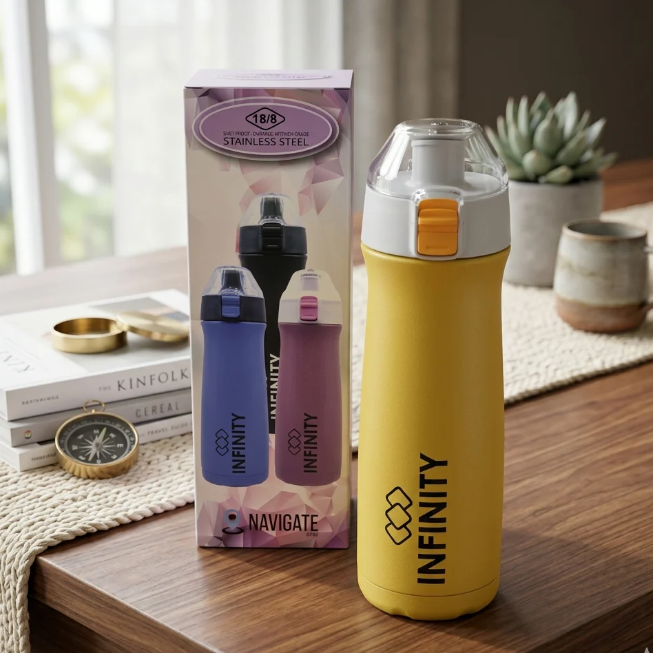 AM7048 Infinity Navigate Vacuum Insulated Stainless Steel Bottle 600ml
