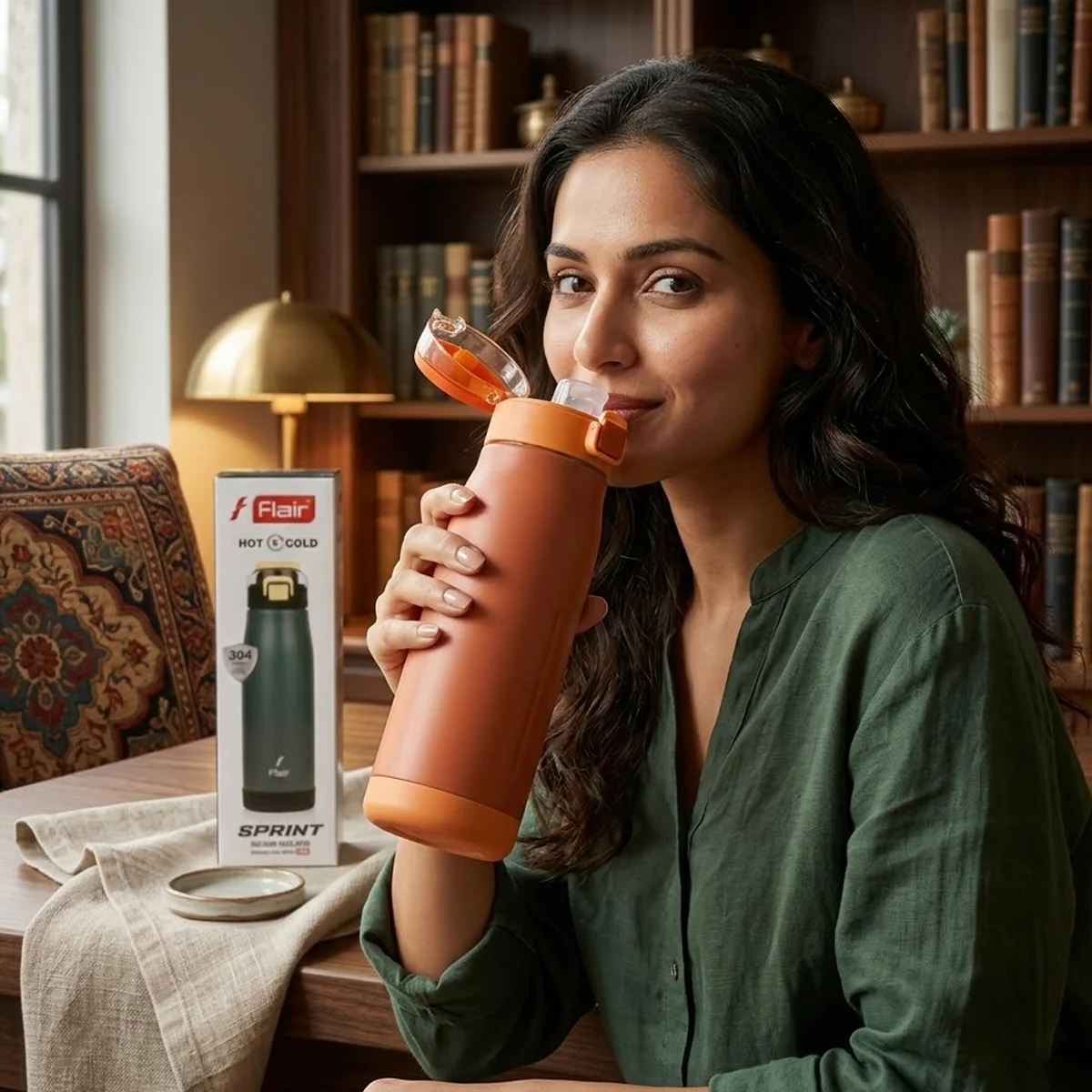 AM7068 Flair Sprint 750ml Vacuum Insulated Stainless Steel Bottle - Image 2