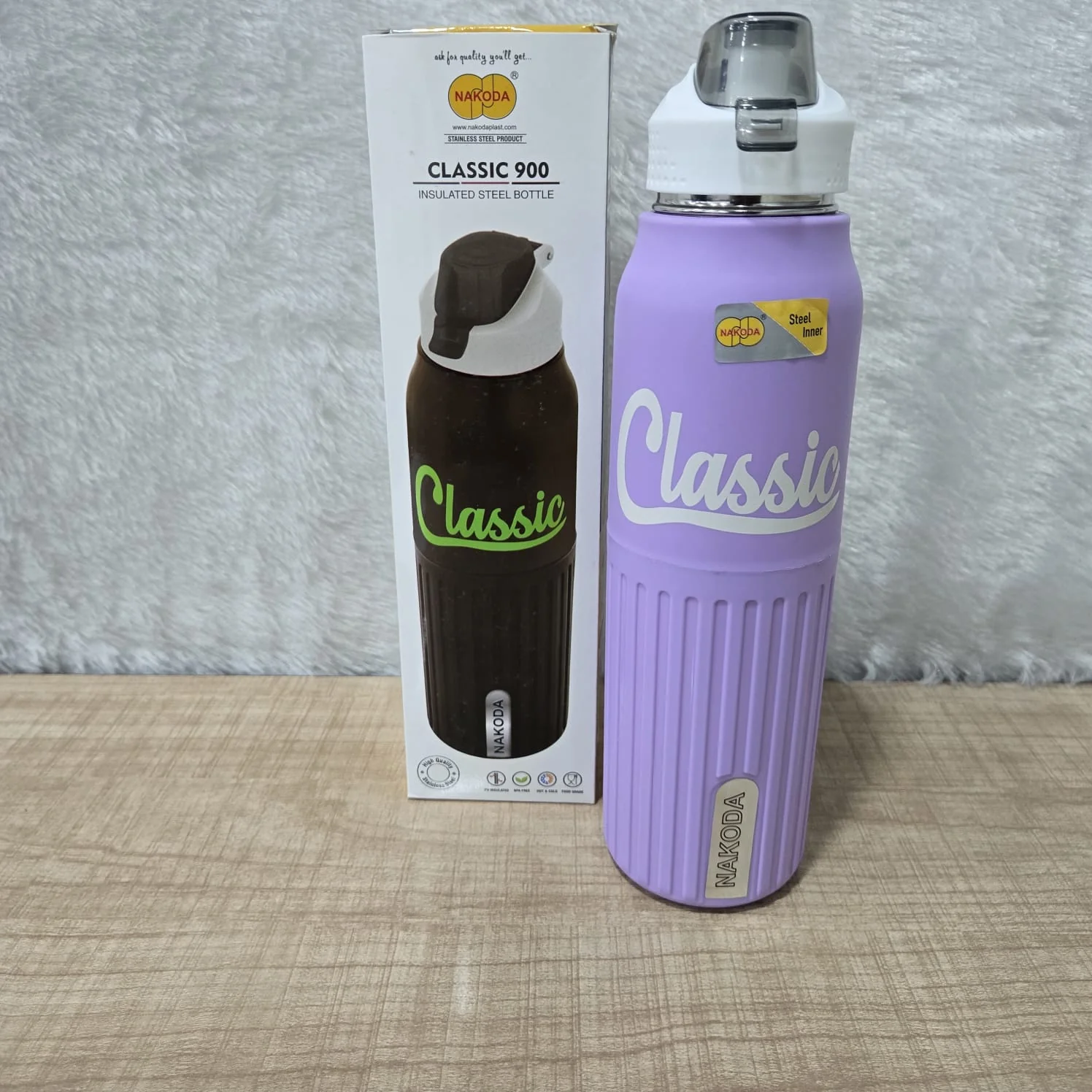 AM7097 Nakoda Classic Insulated Stainless Steel Water Bottle 900 - Image 2