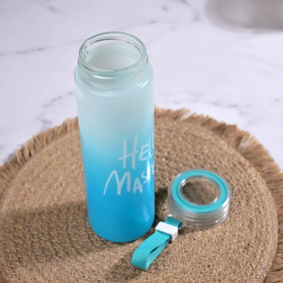 AM7132 Premium Hello Master Glass Water Bottle - 400ml - Image 3