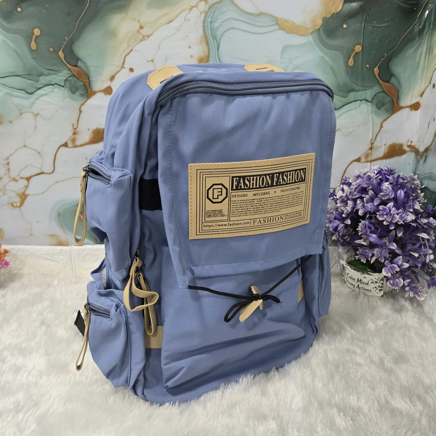 AM7175 SB103 Fashion Multi-Pocket Premium Student School Bag - Image 2