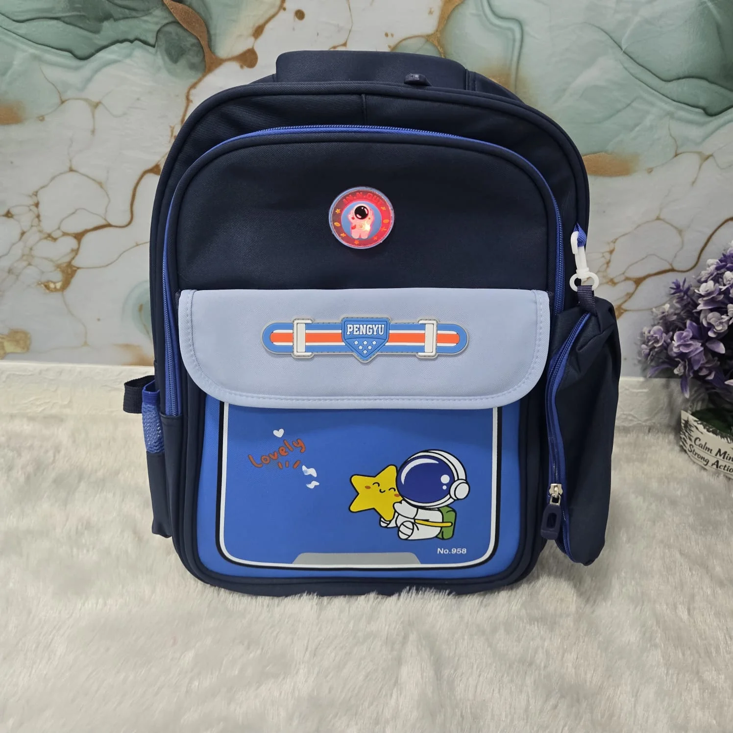 AM7185 SB112 Astronaut & Cartoon Series Ergonomic School Backpack - Image 3