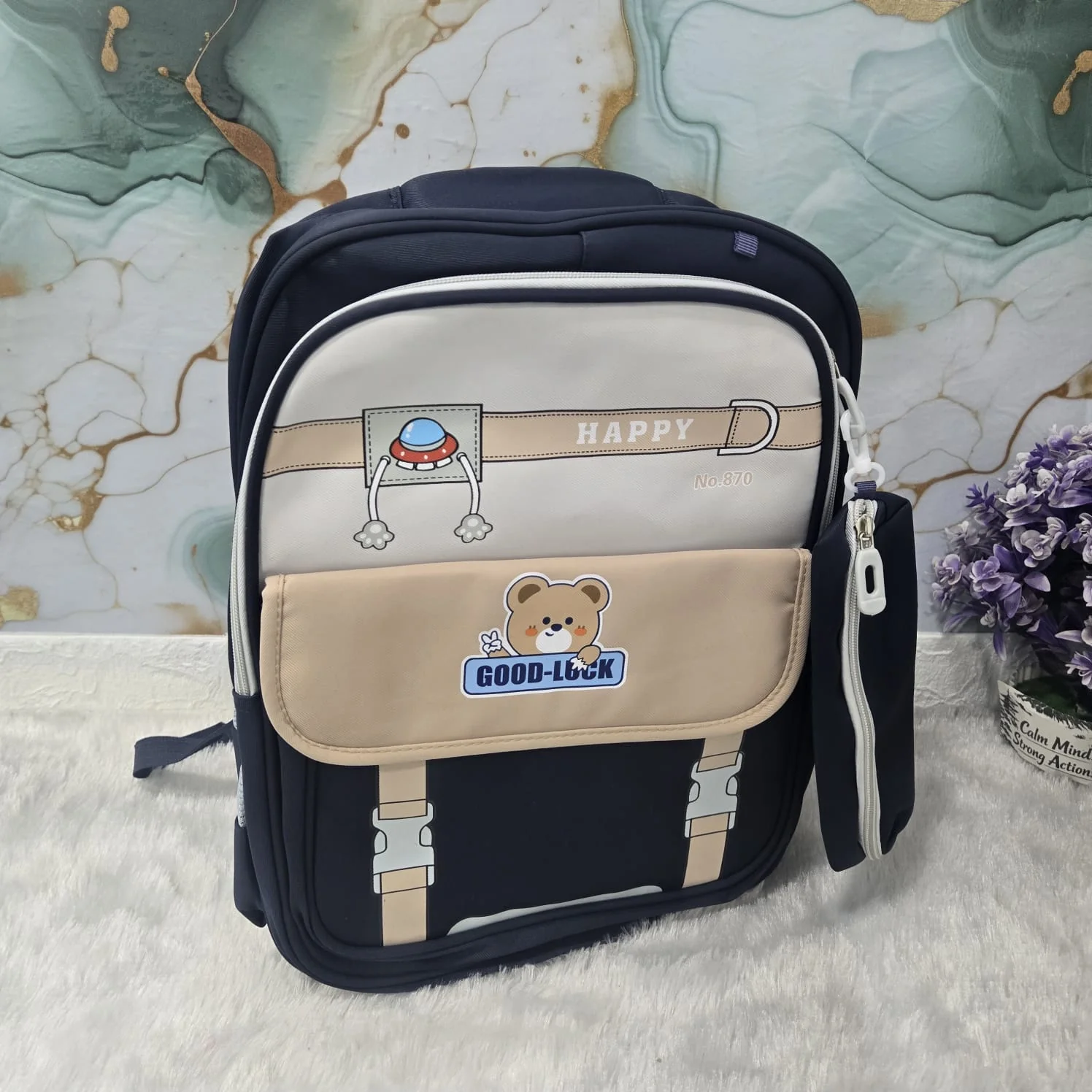 AM7186 SB107 Premium Multi-Pocket Kids' School Backpack - Image 2