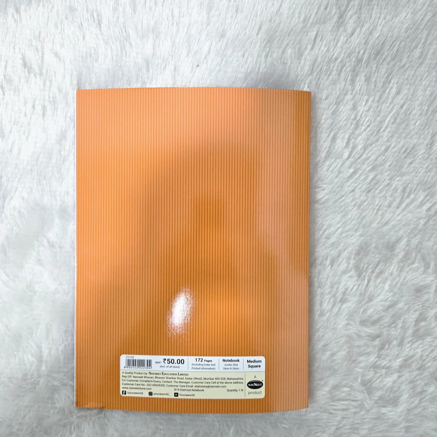 AM7208 Youva Brown Medium Square Jumbo Notebook - 172pg - Image 3