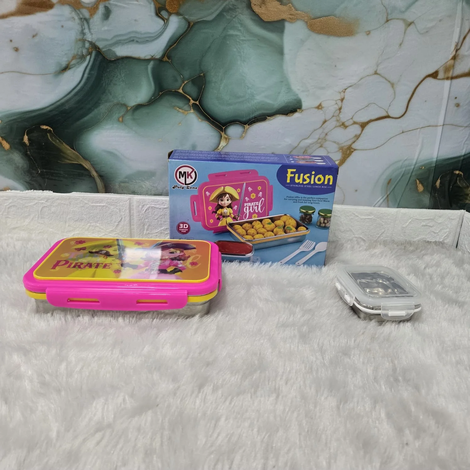 AM7247 Fusion Stainless Steel Kids' Lunch Box - Image 2