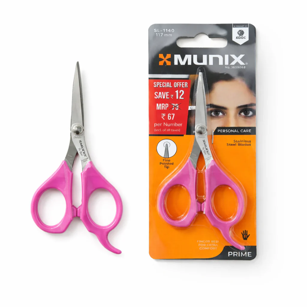 AM7258 Munix SL-1140 Personal Care Facial Scissors (117 mm) - Image 4