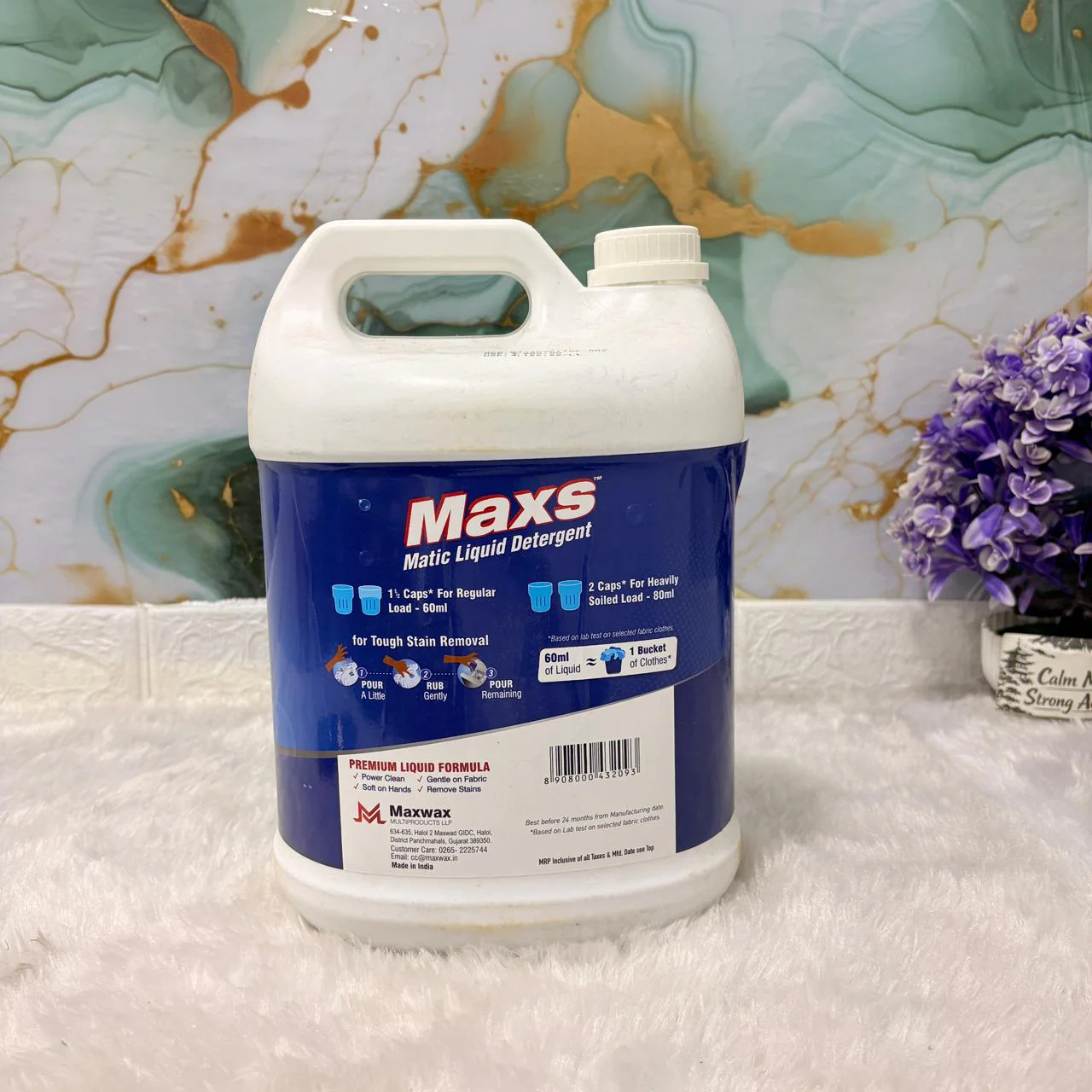 AM7264 Maxs Matic Liquid Detergent - Power Wash (4.8 Ltr) - Image 2