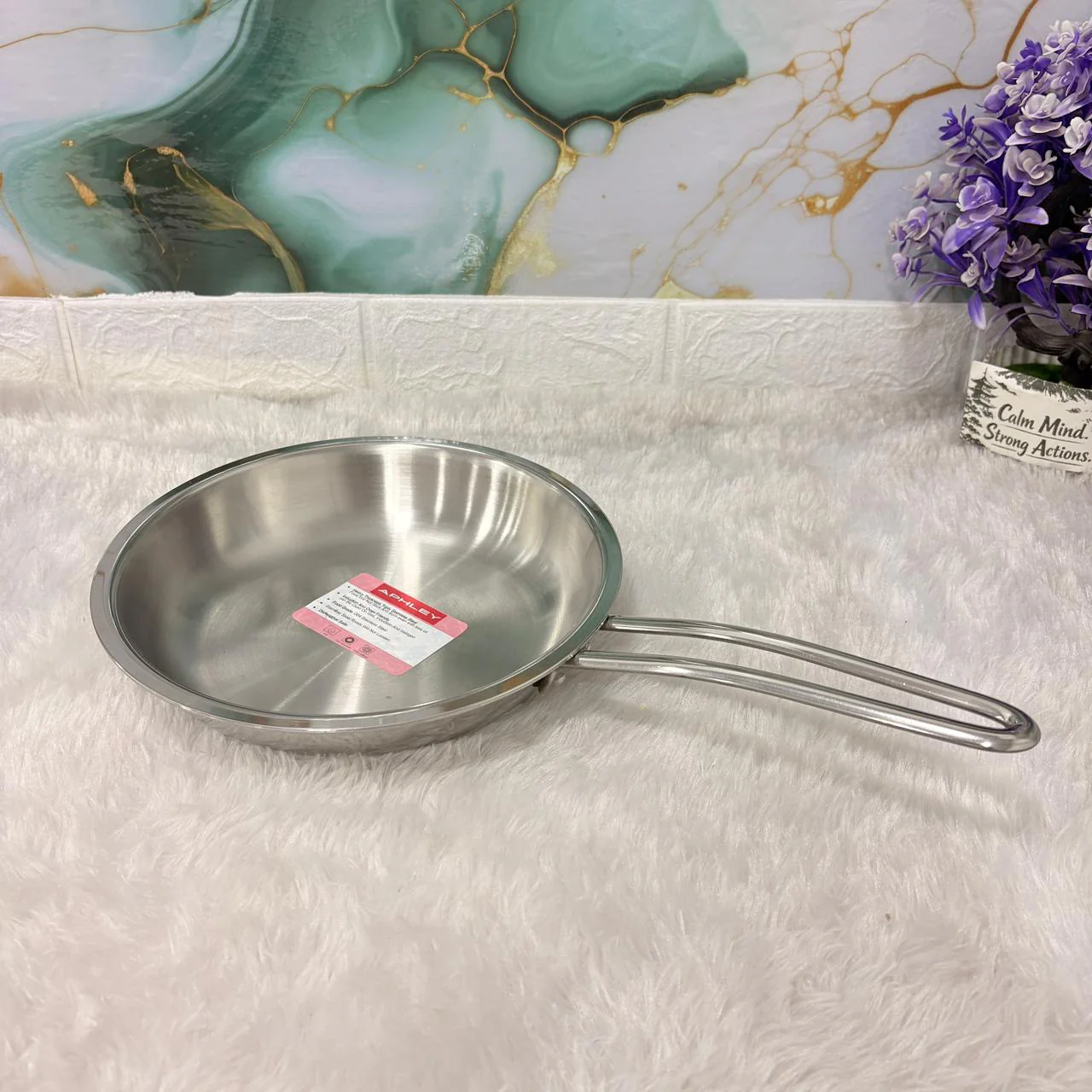 AM7300 Tri-Ply Stainless Steel Frypan (22 cm) – Induction & Gas Friendly - Image 2