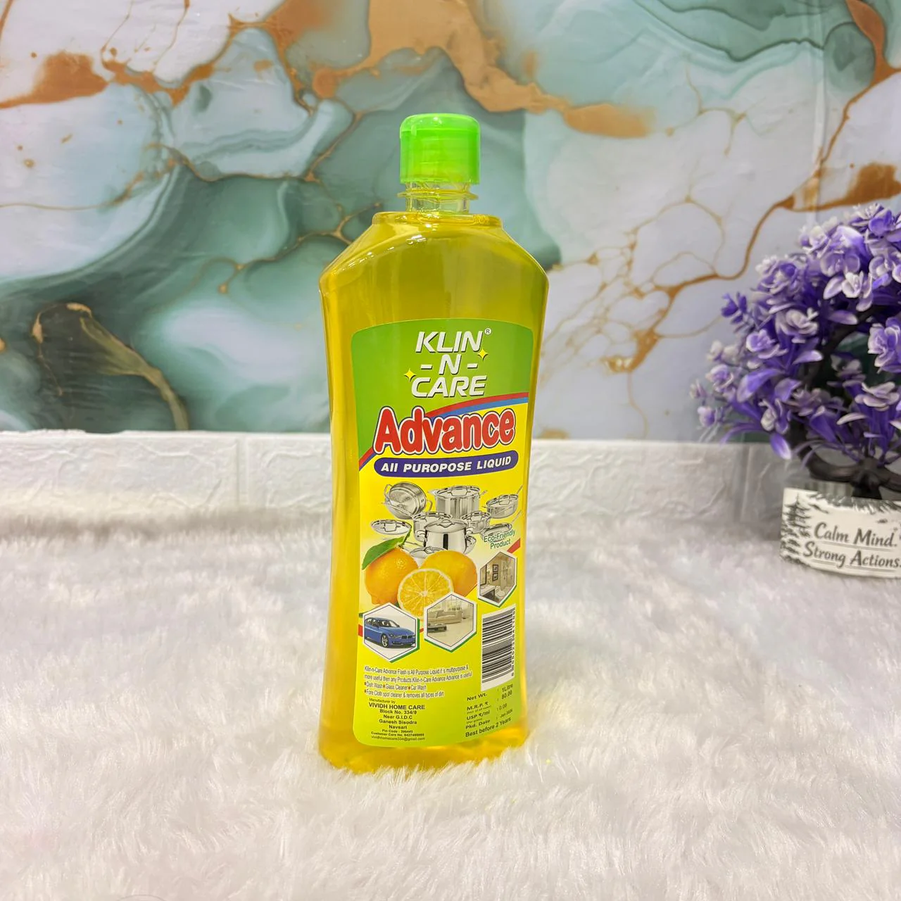 AM7319 Klin-N-Care Advance All Purpose Liquid Cleaner - Lemon (1 Litre) - Image 2