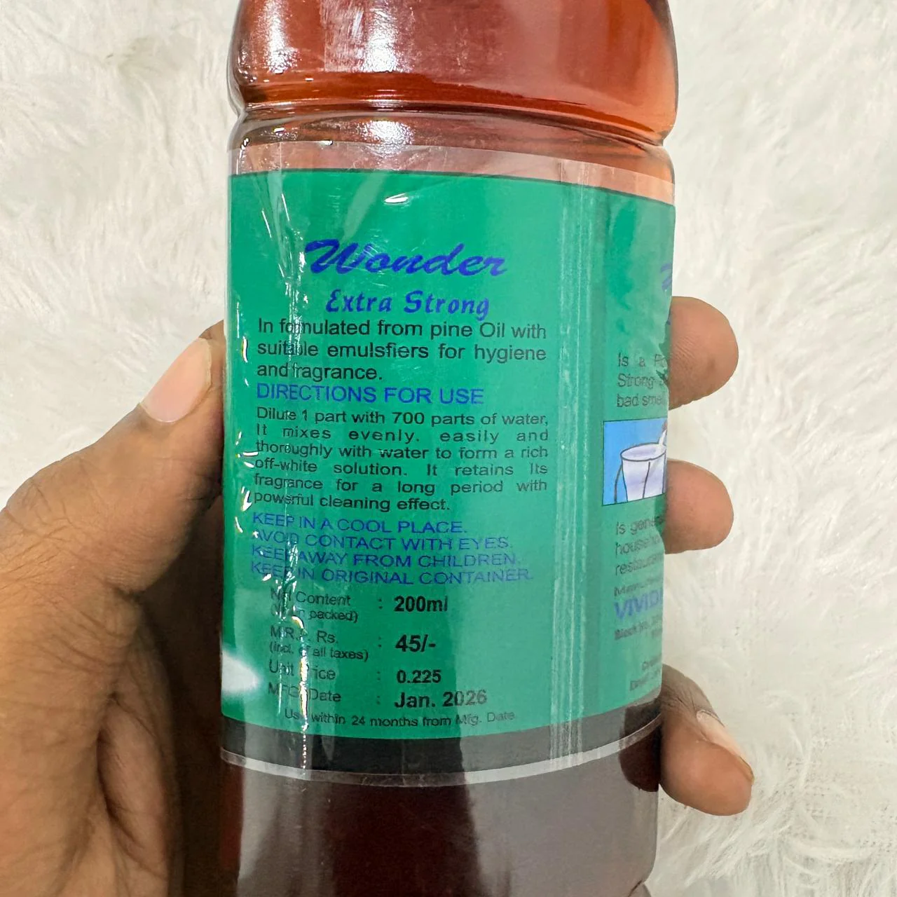 AM7321 KLIN-N-CARE Wonder Extra Strong Pine Oil Disinfectant & Floor Cleaner (200ml) - Image 4
