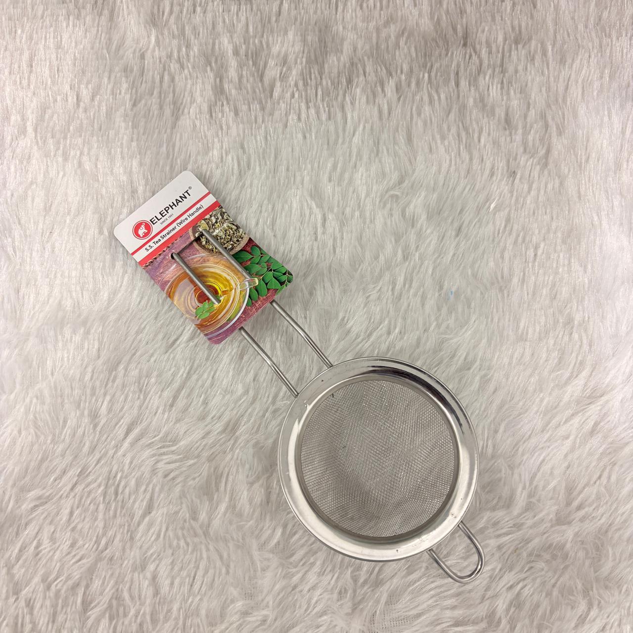 AM7326 Elephant Stainless Steel Tea Strainer with Wire Handle (9 cm) - Image 5