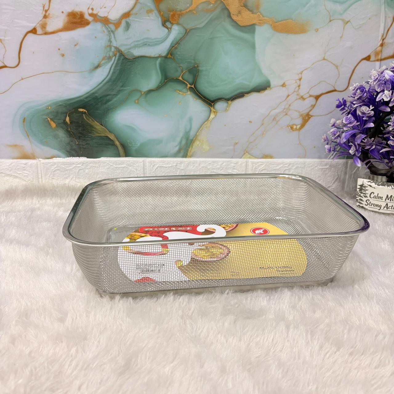 AM7330 Elephant Stainless Steel Mesh Vegetable & Fruit Basket (Size 10) - Image 3