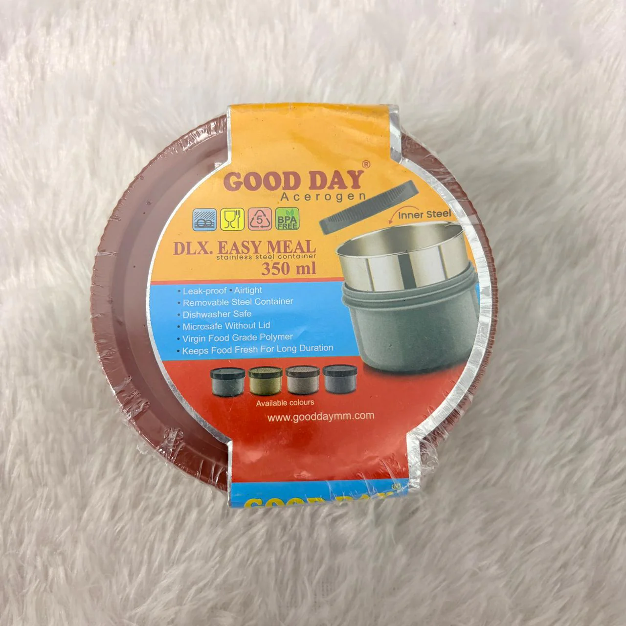 AM7358 Good Day Acerogen DLX Easy Meal Steel Insulated Container - 350 ml - Image 4